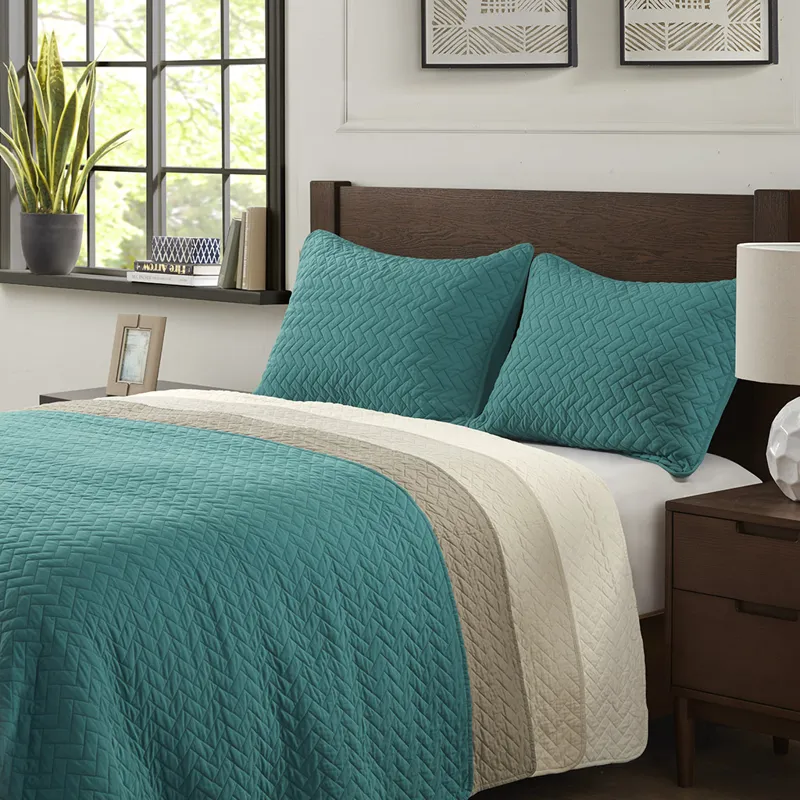 Hampton Hill Velvet Touch 3 Piece Luxurious Oversized Quilt Set