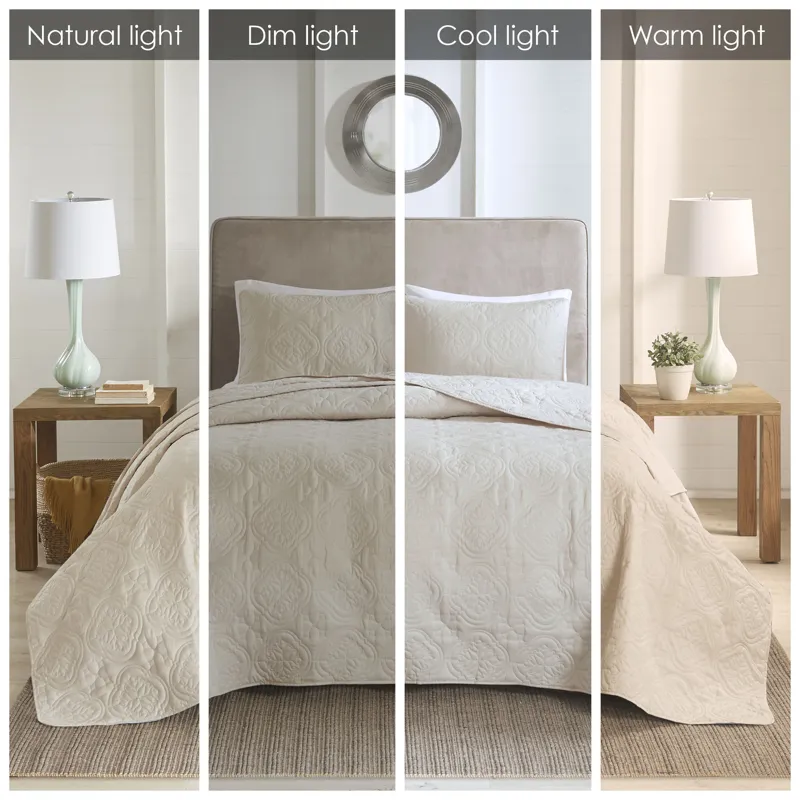 510 Design Oakley 3 Piece Reversible Bedspread Set