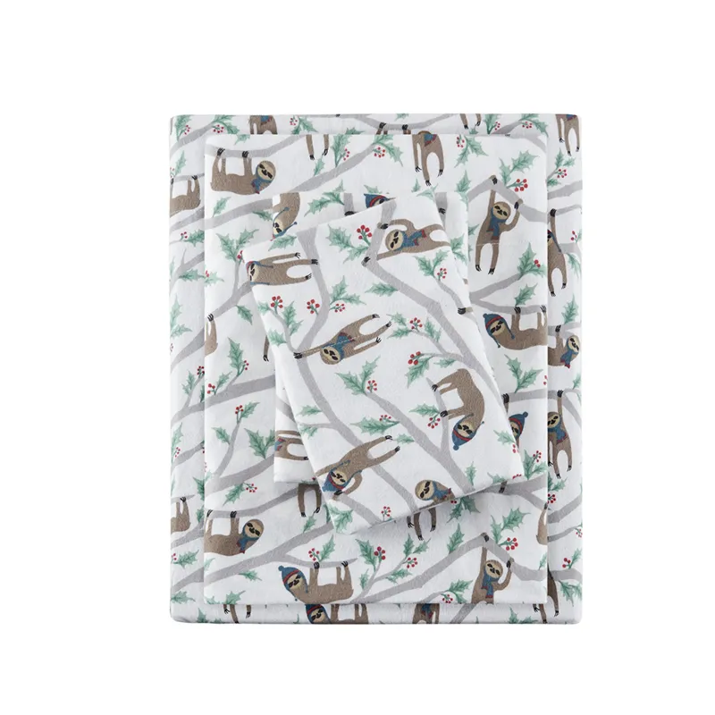 True North by Sleep Philosophy Cozy Cotton Flannel Printed Sheet Set