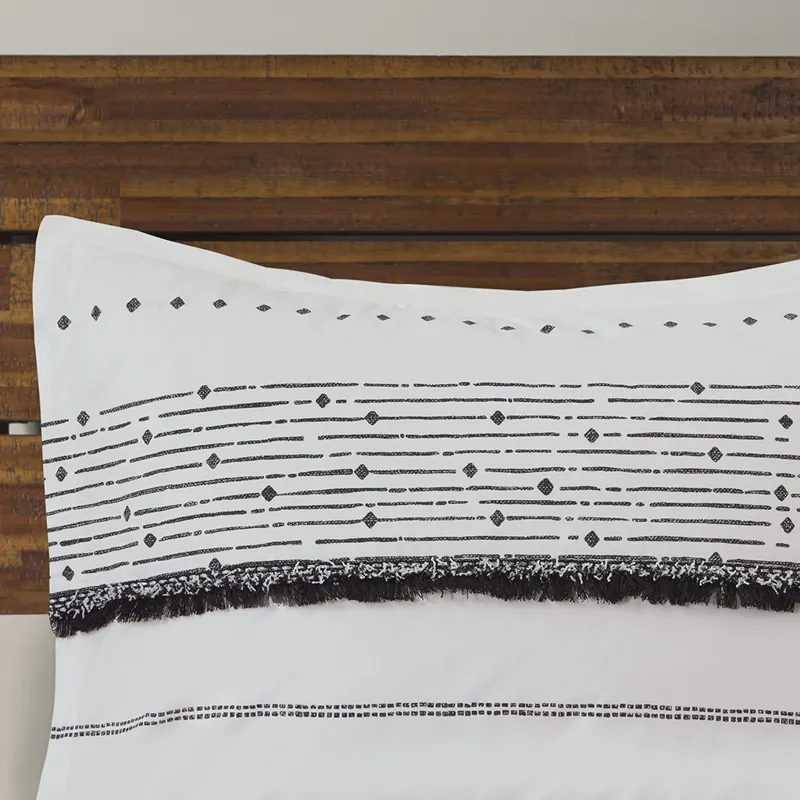 INK+IVY Nea Cotton Printed Comforter Set with Trims