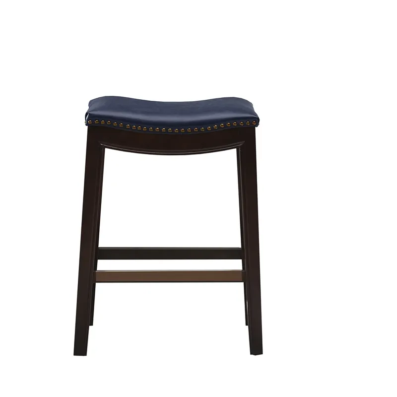 Belfast Saddle Counter Stool - Navy