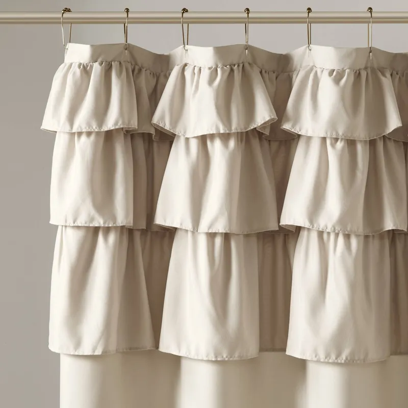 Madison Park Grace Ruffled Shower Curtain