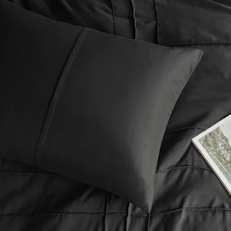 Comfort Spaces Walker Soft Washed Pleated Comforter Set