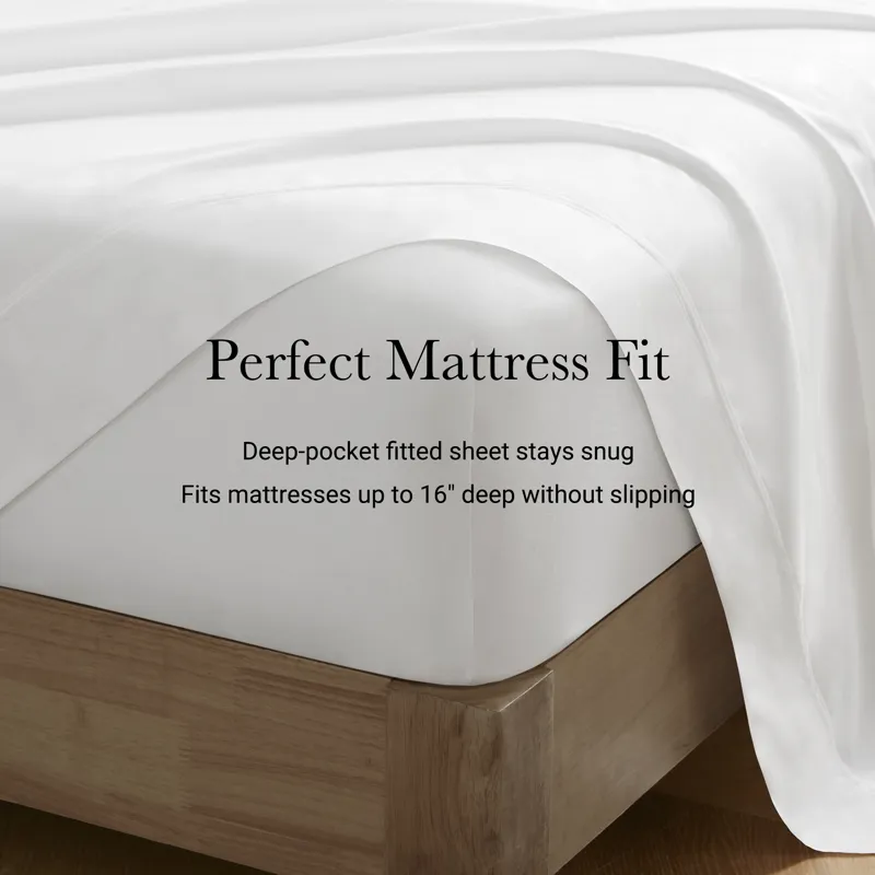 Harbor House 100% Egyptian Cotton Sateen Sheet Set