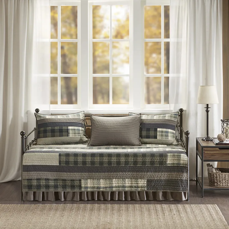 Woolrich Winter Plains 5 Piece Day Bed Cover Set - Tan