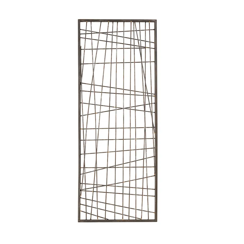 INK+IVY Savoy Distressed Black Metal Wall Decor - Black