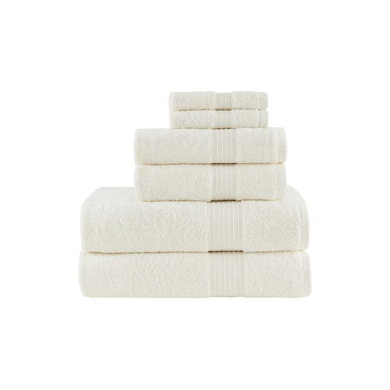 Madison Park Organic 6 Piece Organic Cotton Towel Set