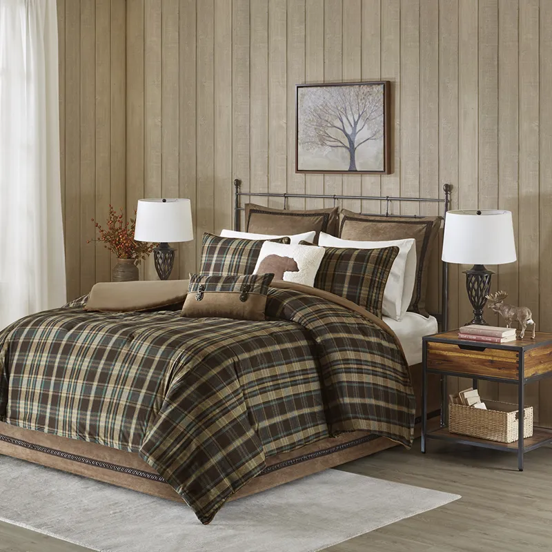 Woolrich Hadley Plaid Oversized Cozy Spun Comforter Set