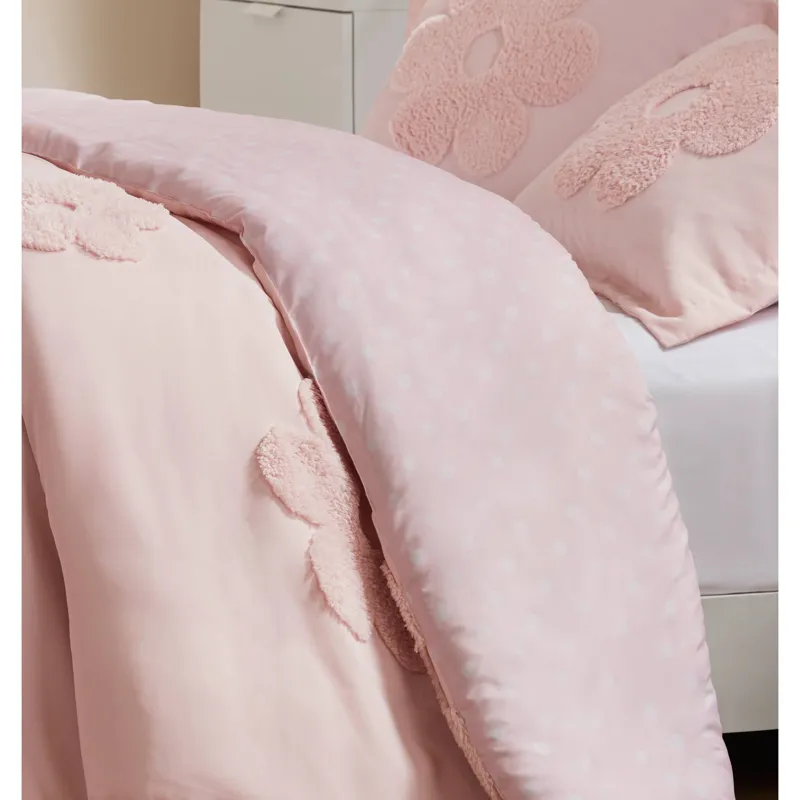 Urban Habitat Kids Gracie Floral Reversible Tufted Chenille Duvet Cover Set