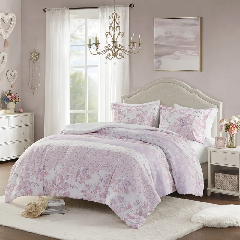 Intelligent Design Oliena Floral Paisley Duvet Cover Set