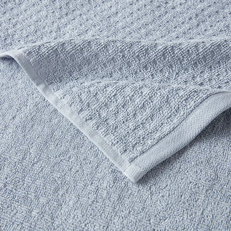 Madison Park Spa Waffle Cotton Jacquard Bath Towel 6 Piece Set