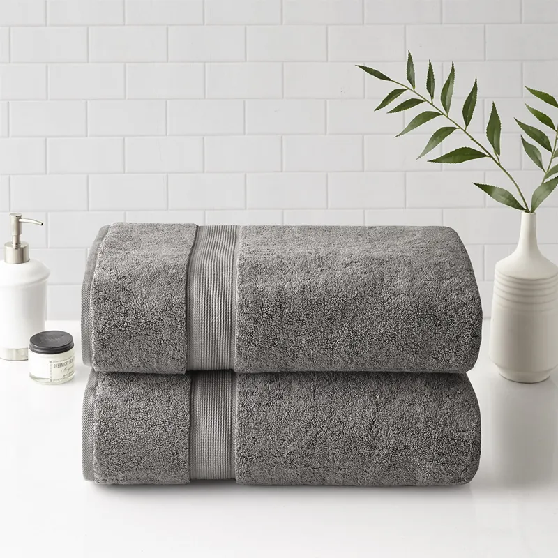 Madison Park Signature 800GSM 100% Cotton Bath Sheet 2 Piece Set