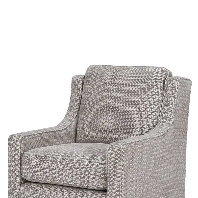 Harris Chenille Swivel Chair - Grey