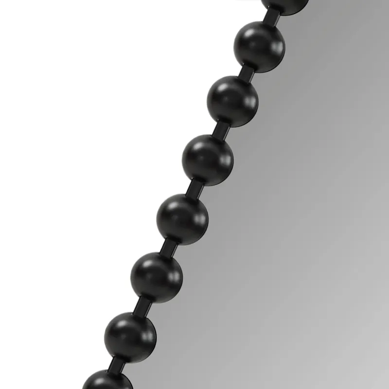 Madison Park Signature Marlowe 18X36 Oval Beaded Wall Mirror - Black