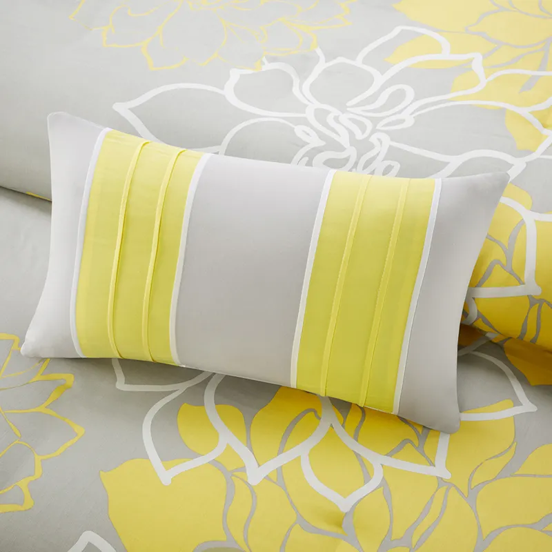 Madison Park Lola 6 Piece Printed Duvet Cover Set