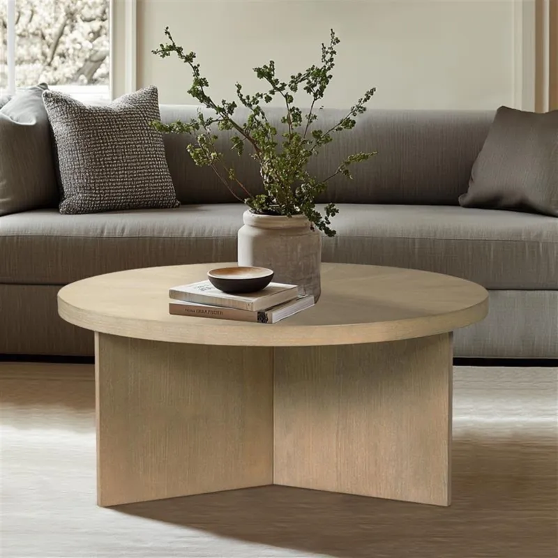 Sadie Round Coffee table - Reclaimed Greige