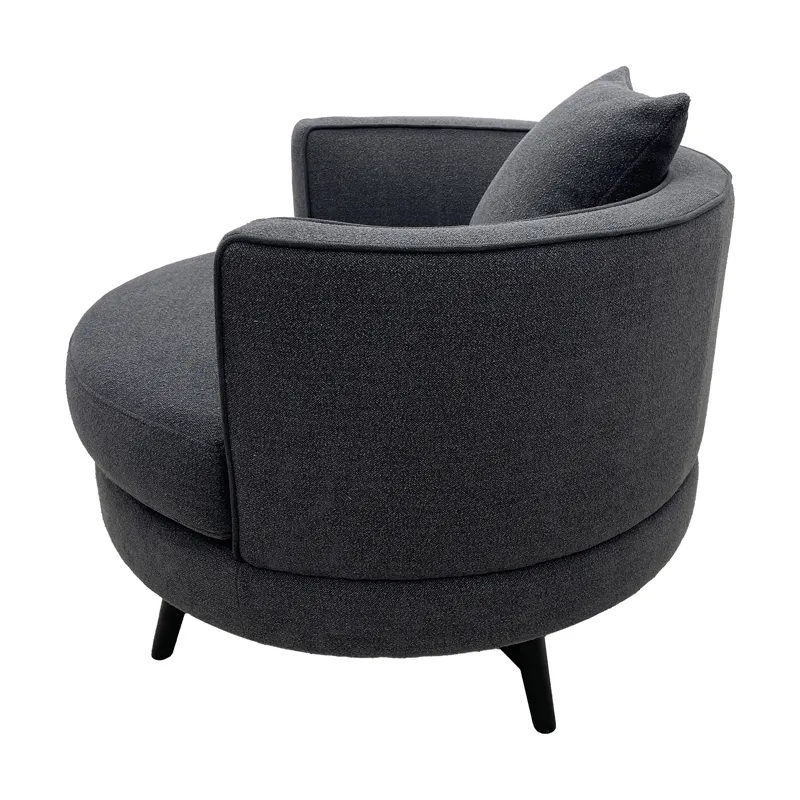 Harper Swivel Chair - Dark Grey