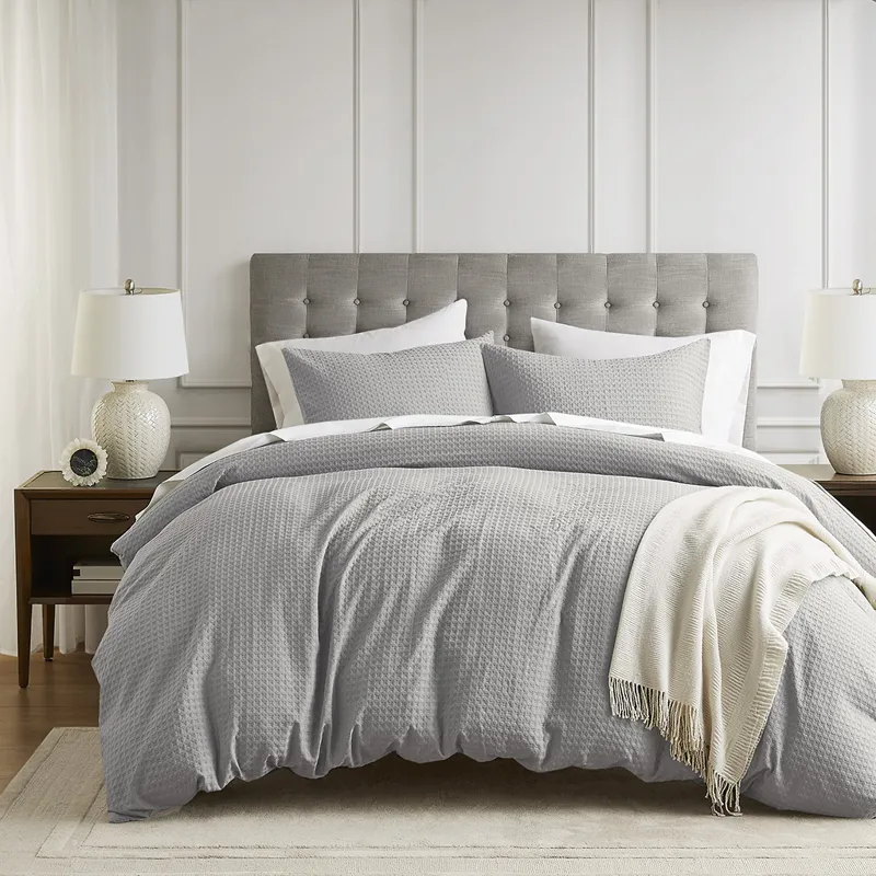 Comfort Spaces Mina Weave Textured Duvet Cover Set