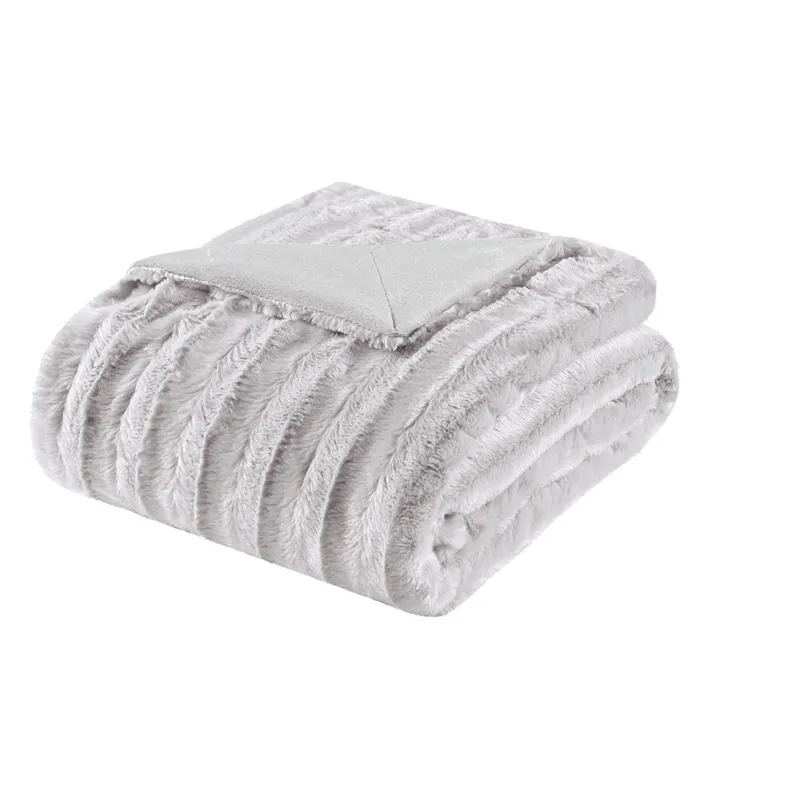 Madison Park Duke Long Fur Throw