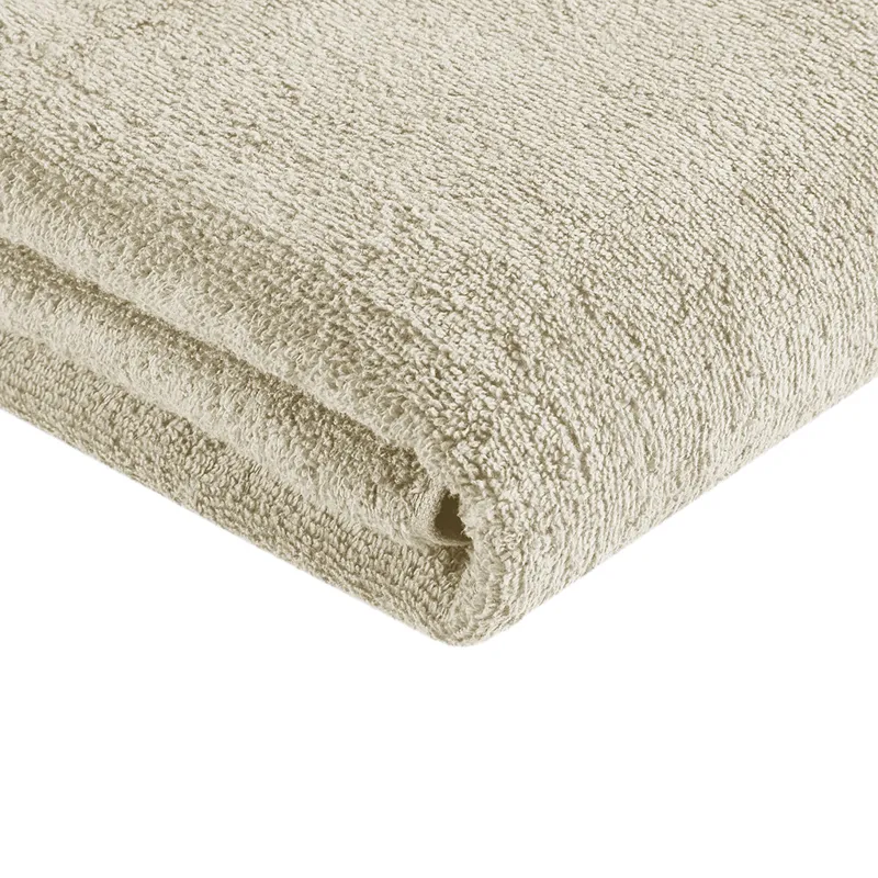 Big Bundle 100% Cotton Quick Dry 12 Piece Bath Towel Set - Beige