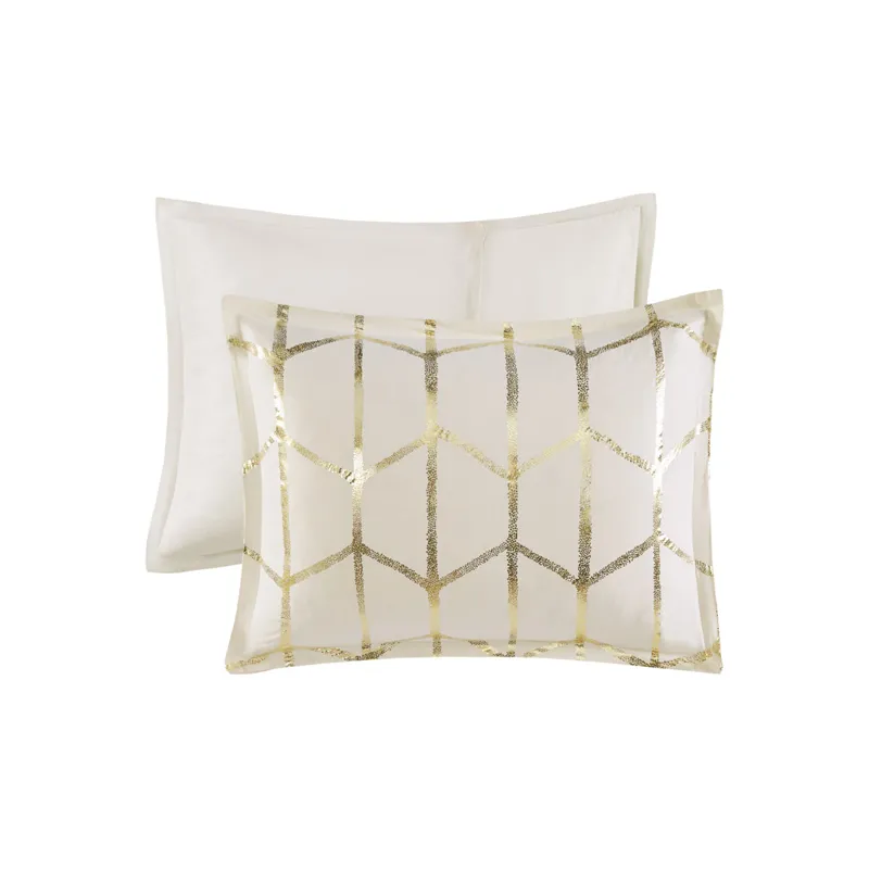 Intelligent Design Raina Metallic Printed Comforter Set