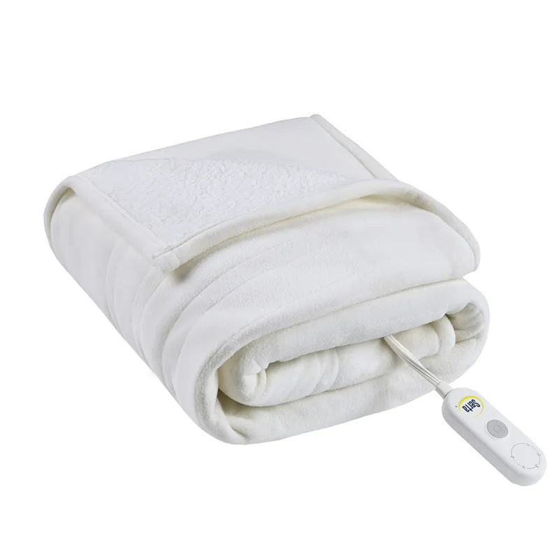 Serta Fleece to Sherpa Heated Throw
