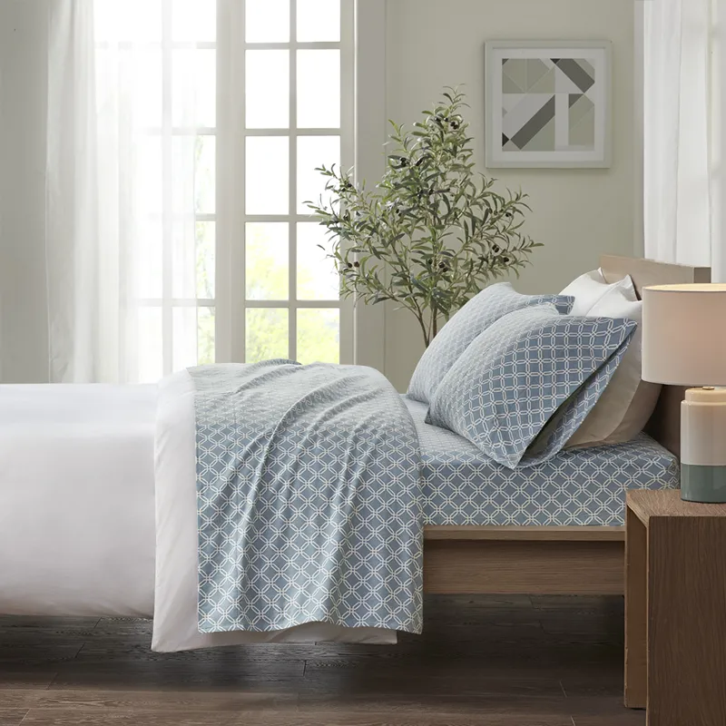 True North by Sleep Philosophy Cozy Cotton Flannel Printed Sheet Set