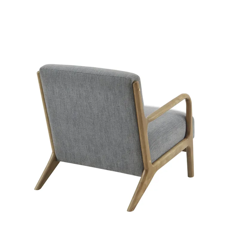 Novak Mid-Century Modern Accent Armchair - Grey