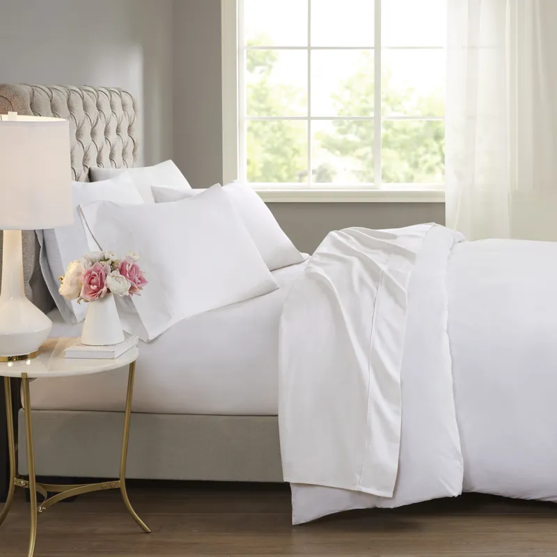 Beautyrest 600 Thread Count Cooling Cotton Blend 4 PC Sheet Set