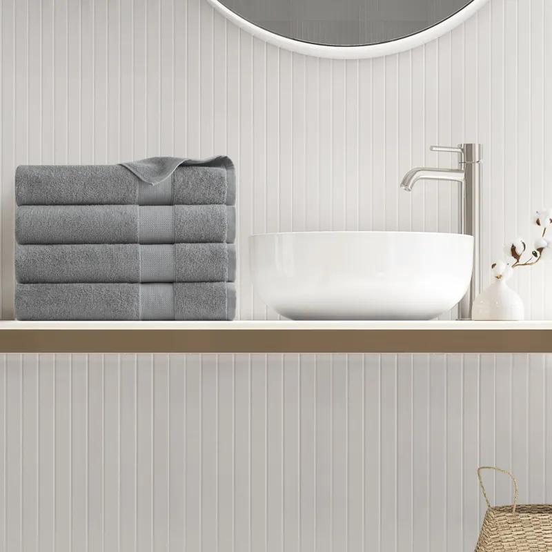 500GSM Plush Towel Set - Charcoal