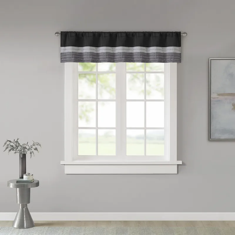 Madison Park Amherst Polyoni Pintuck Window Valance