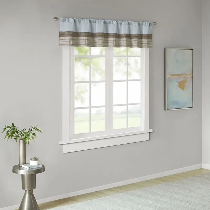 Madison Park Amherst Polyoni Pintuck Window Valance