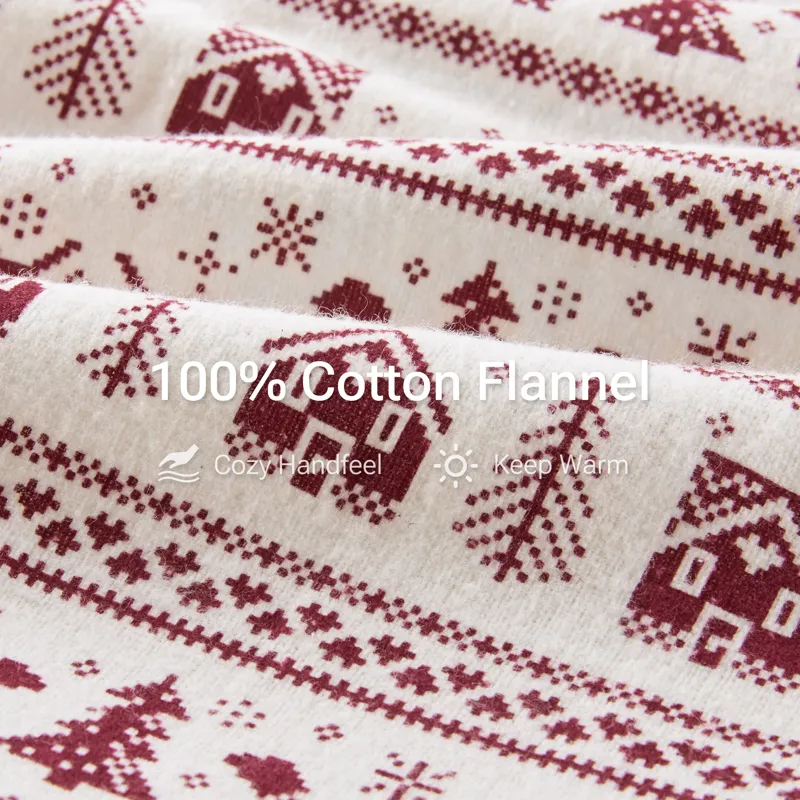 True North by Sleep Philosophy Cozy Cotton Flannel Printed Sheet Set