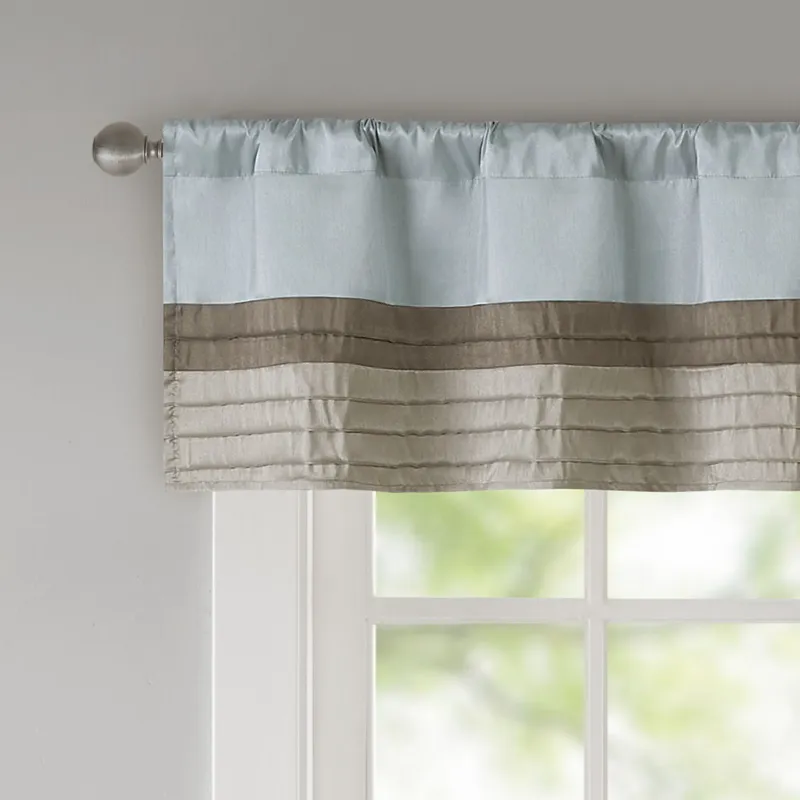 Madison Park Amherst Polyoni Pintuck Window Valance