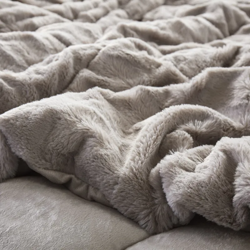 Madison Park Gia Faux Fur Comforter Mini Set