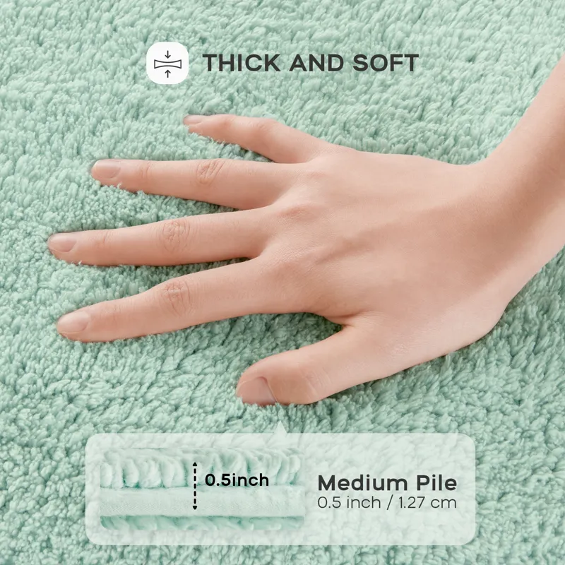 Madison Park Signature Splendor 100% Cotton Tufted 3000 GSM Reversible Bath Rug