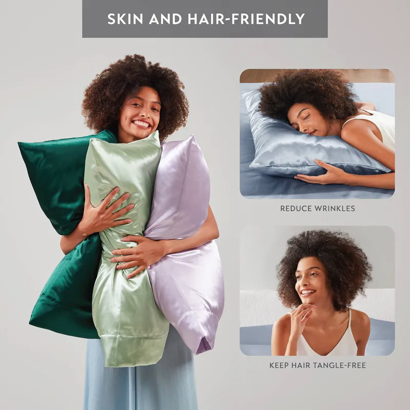 Madison Park Essentials Satin Luxury 2 PC Pillowcases