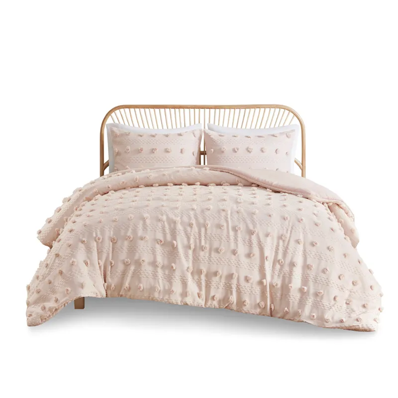 Intelligent Design Lucy Clip Jacquard Duvet Cover Set