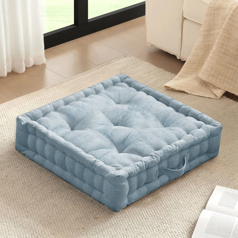 Intelligent Design Azza Poly Chenille Square Floor Pillow Cushion