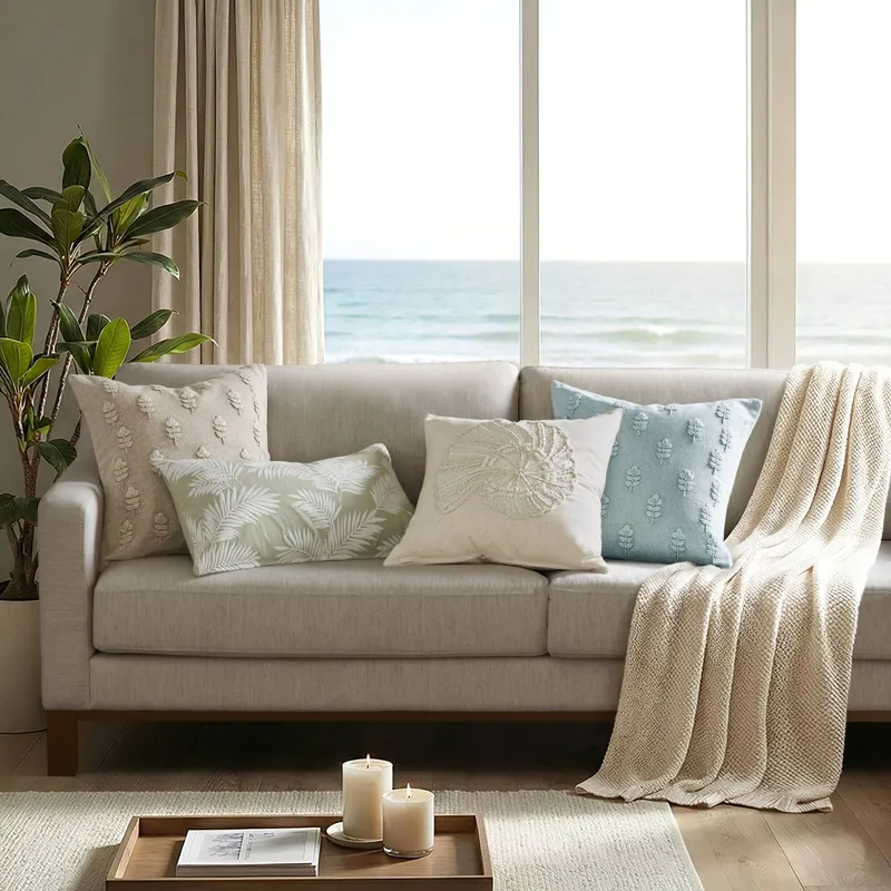 Harbor House Ella Botanical 1 Piece Cotton Pillow Cover