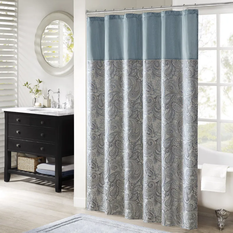 Madison Park Aubrey Jacquard Shower Curtain