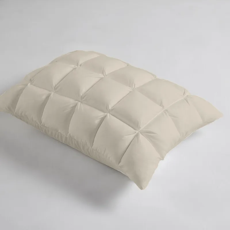 Stay Puffed Overfilled Pillow Protector Single Piece - Tan