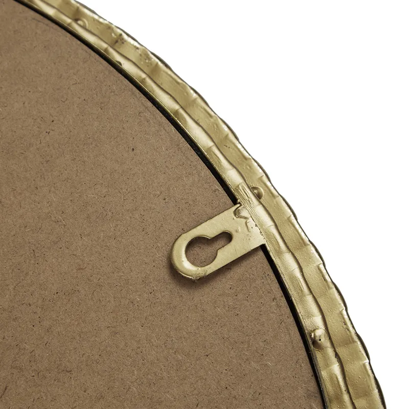 N/A Gold Metal Arch Wall Mirror - Gold