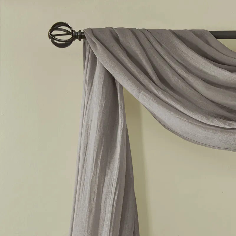 Madison Park Harper Solid Crushed Scarf Sheer