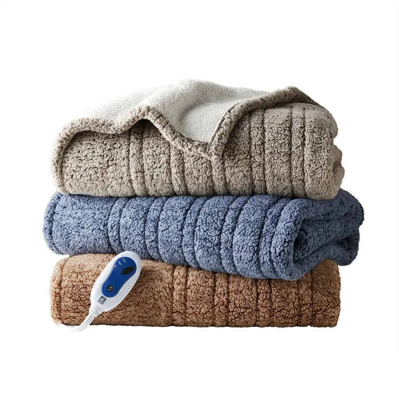 True North by Sleep Philosophy Marbled Sherpa Heated Throw