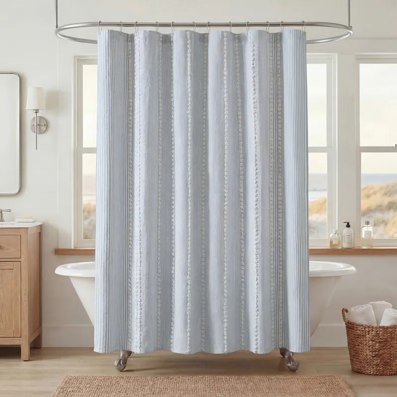 Harbor House Blue Anslee Shower Curtain