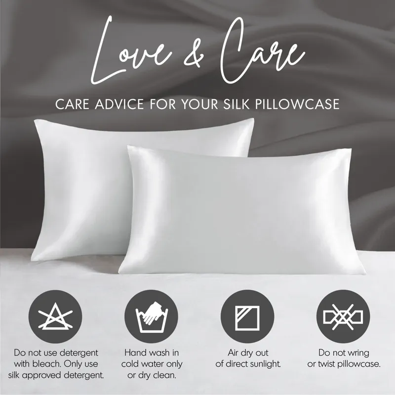 Madison Park 100% Mulberry Silk Pillowcase Single Piece