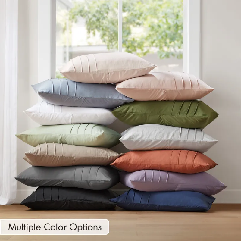 Comfort Spaces Walker Soft Washed Pleated Comforter Set