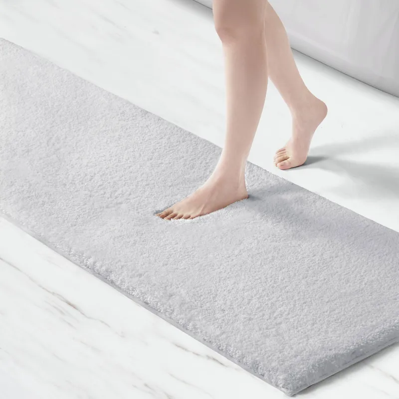 Marshmallow Bath Rug - Silver