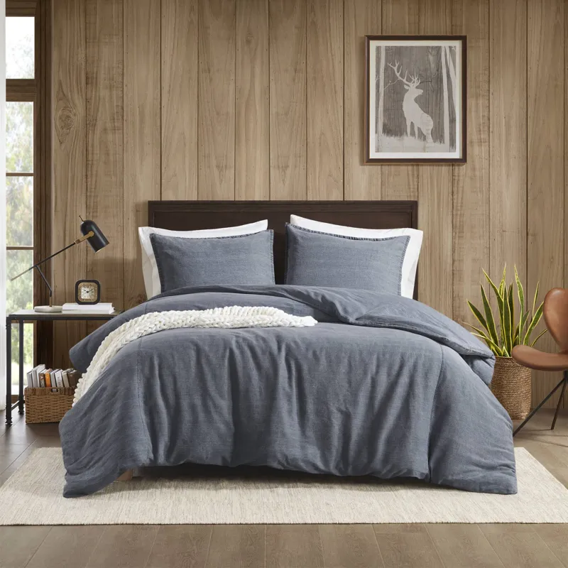 Woolrich Mckenzie Cotton Twill Washed Duvet Set